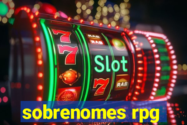 sobrenomes rpg